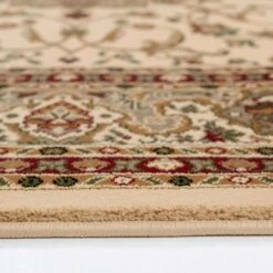Traditional Cream Bordered Rug -Carpet Discount Store aria cream 4270 5B4 5D