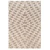 Beige White Rhombic Rug - Reva