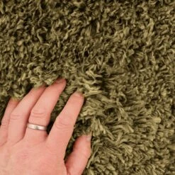Super Soft Luxury Olive Green Shaggy Rug -Carpet Discount Store aspen olive green 07084 copy