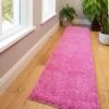 Barbie Pink Shaggy Runner Rug