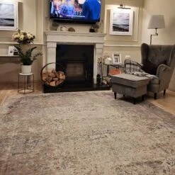 Flatwoven Washable Distressed Renaissance Grey Beige Rug - Fleur -Carpet Discount Store e1f34cee 91ad 4bb4 9166 88f7c9c31170