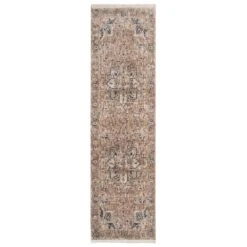 Carpet Discount Store 51 Blue Terra Medallion Runner Rug
