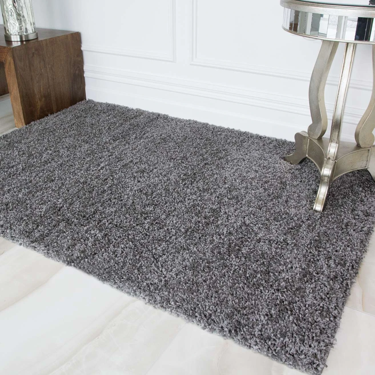 Grey Shaggy Runner Rug 5 Grey Shaggy Runner Rug - Image 5