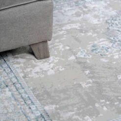 Blue Traditional Distressed Large Dining Table Rugs -Carpet Discount Store hatton victoris blue 1 copy 5B4 5D