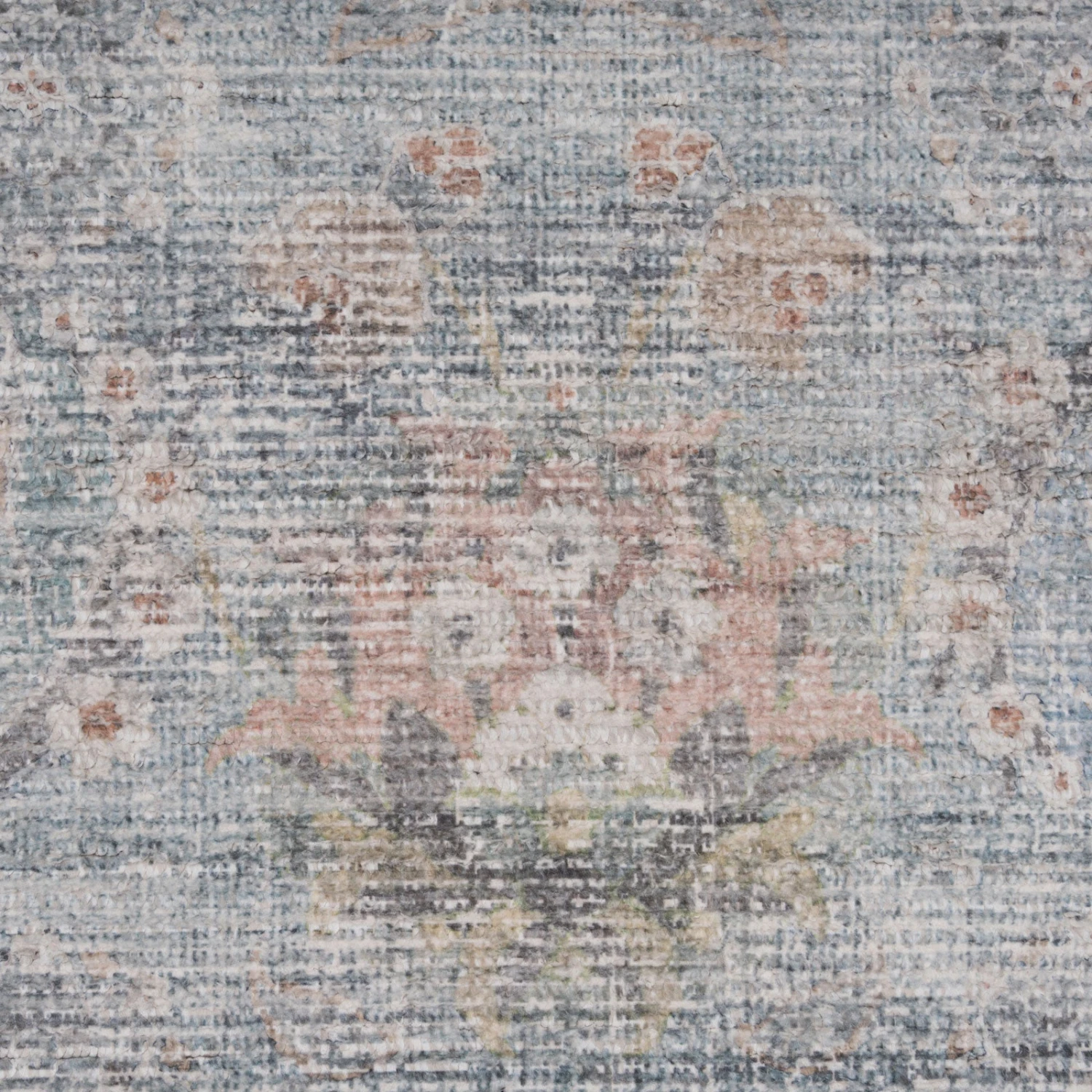 Vintage Blue Terra Floral Rug - Atticus 11 Vintage Blue Terra Floral Rug - Atticus - Image 11