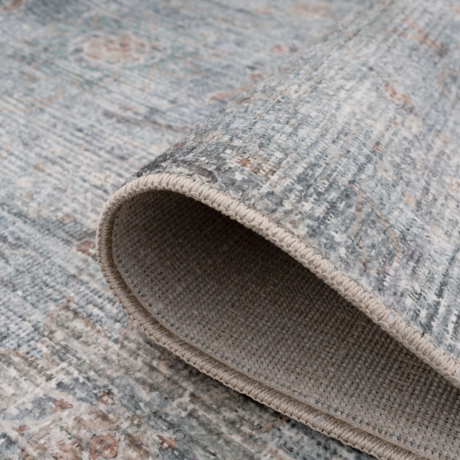 Vintage Blue Terra Floral Rug - Atticus 15 Vintage Blue Terra Floral Rug - Atticus - Image 15