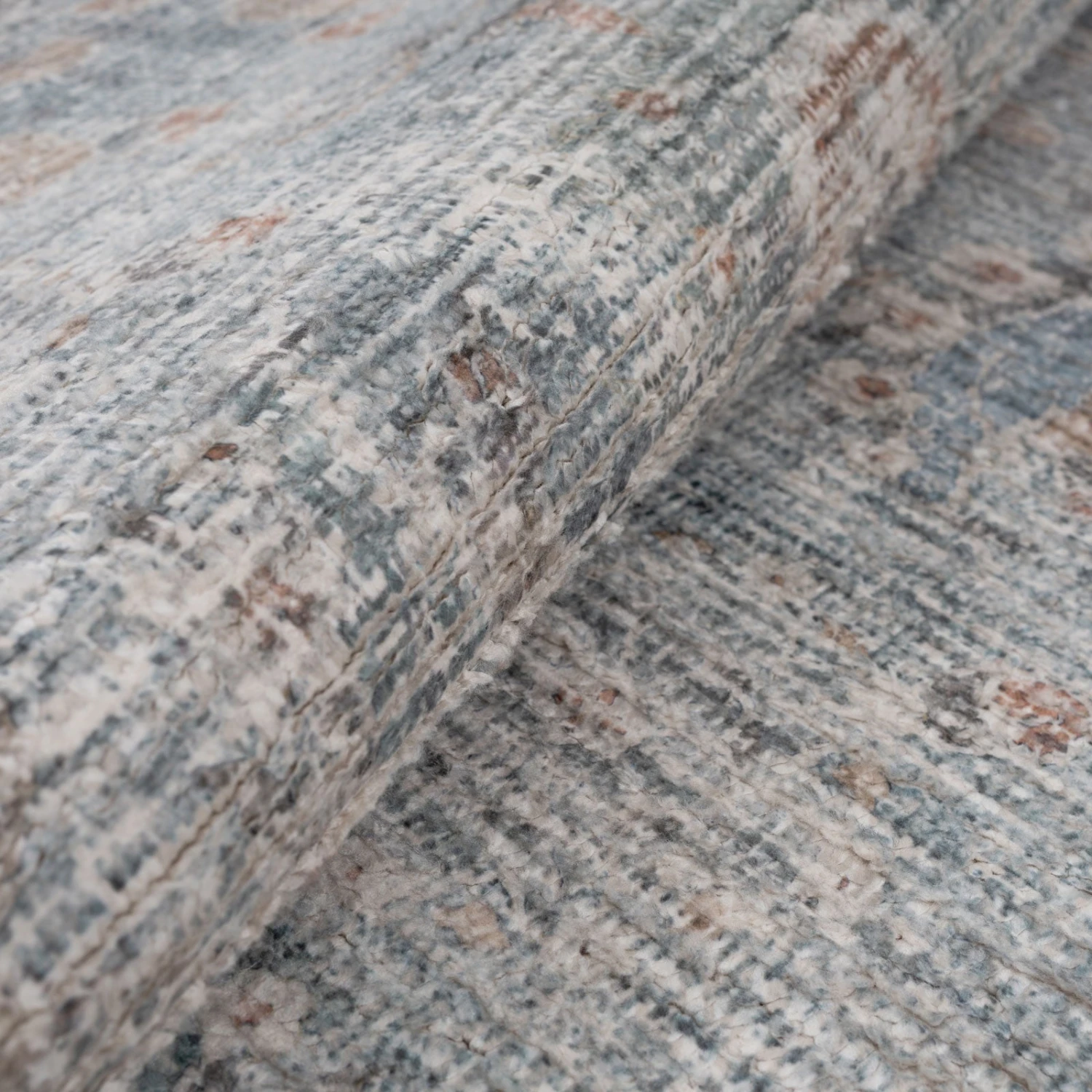 Vintage Blue Terra Floral Rug - Atticus 9 Vintage Blue Terra Floral Rug - Atticus - Image 9