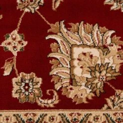 Classical Red Floral Rug - Tirta -Carpet Discount Store jasmine tirta 06452