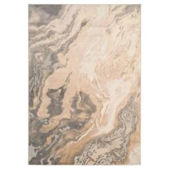 Beige Marble Style Rug - Galena