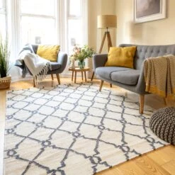 Cream Trellis Natural Jute Area Rug - Trellis 12 Cream Trellis Natural Jute Area Rug - Trellis -Carpet Discount Store natura jute viscose 02 03909