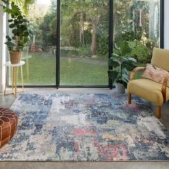 Soft Abstract Distressed Multicolour Living Room Area Rug - Yates -Carpet Discount Store osbourne yates multi 16 copy 5B1 5D