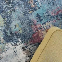 Soft Abstract Distressed Multicolour Living Room Area Rug - Yates -Carpet Discount Store osbourne yates multi 16 copy 5B3 5D