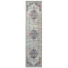 Faded Distressed Colourful Oriental Pattern Runner Rug