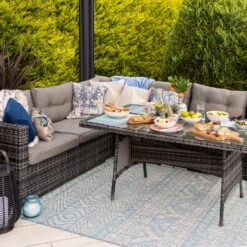 Light Blue Flatweave Indoor Outdoor Rug - Ruskin -Carpet Discount Store outdoor habitat ruskin aqua 03390 copy