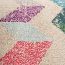 Vibrant Zig Zag Area Rug - Iridian -Carpet Discount Store reign iridian 01646