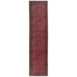 Flatwoven Washable Traditional Red Oriental Runner - Bannon