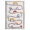 Flatwoven Washable Car Roads Kids Rug - Beep
