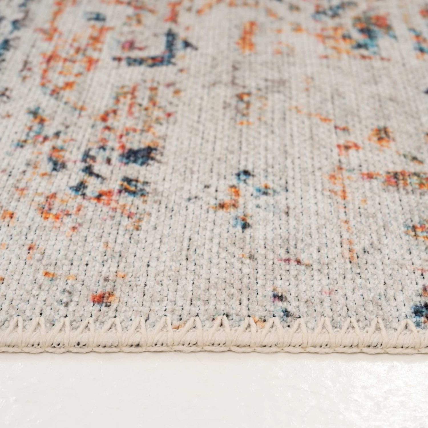 Flatwoven Washable Distressed Multicolour Runner - Cecilia 3 Flatwoven Washable Distressed Multicolour Runner - Cecilia - Image 3