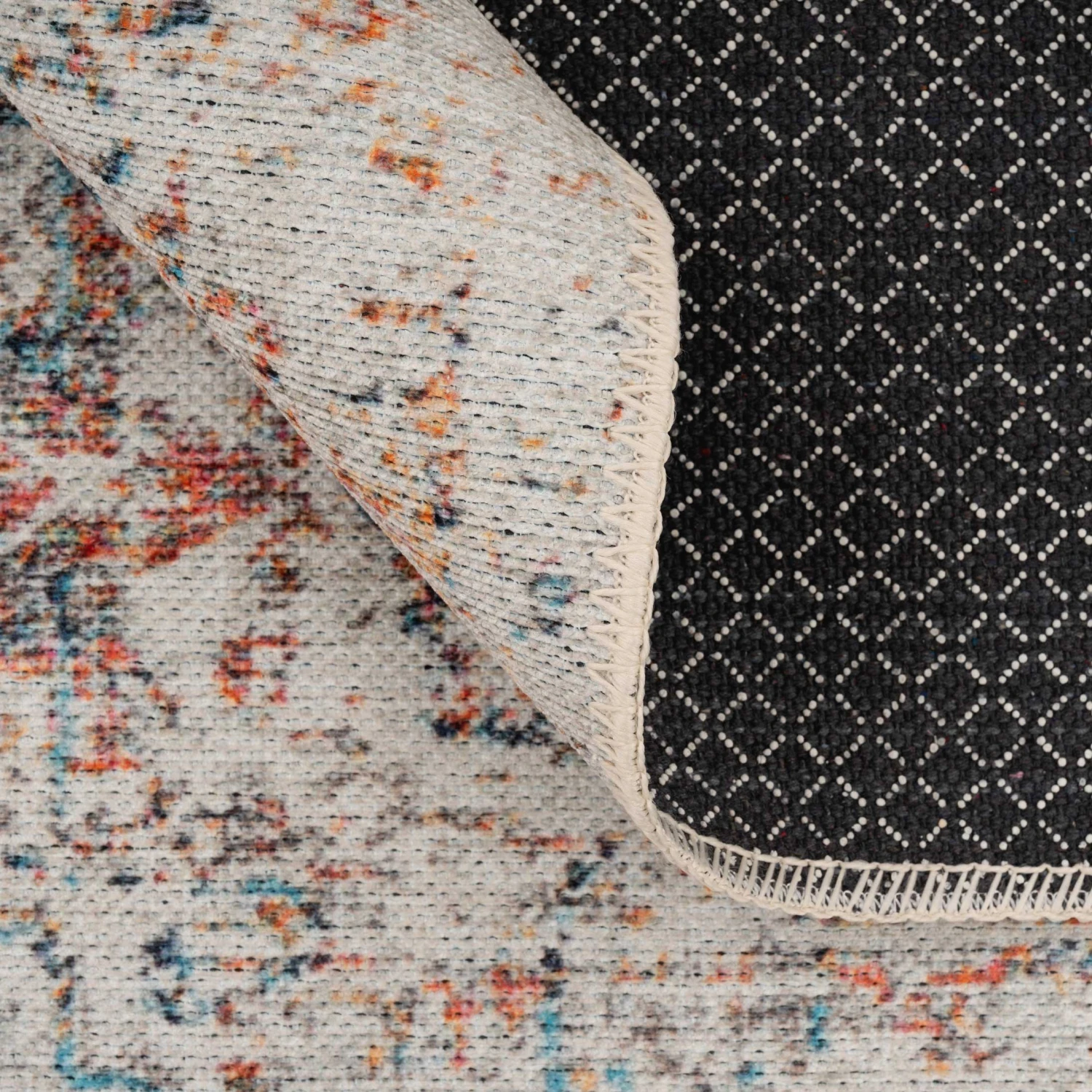 Flatwoven Washable Distressed Multicolour Runner - Cecilia 6 Flatwoven Washable Distressed Multicolour Runner - Cecilia - Image 6