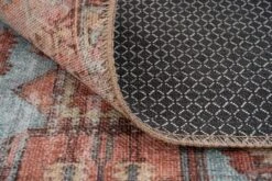 Flatwoven Washable Distressed Terracotta Aztec Runner - Yana -Carpet Discount Store renuu yana terra RR bedroom willow cottage for web 5B5 5D