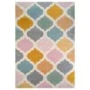 Colourful Pastel Trellis Area Room Rug