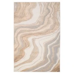 Beige Natural Layers Rug - Aliz