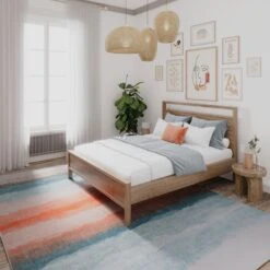 Soft Washable Multicolour Abstract Rug - Solene 21 Soft Washable Multicolour Abstract Rug - Solene -Carpet Discount Store washable Solene room web 3