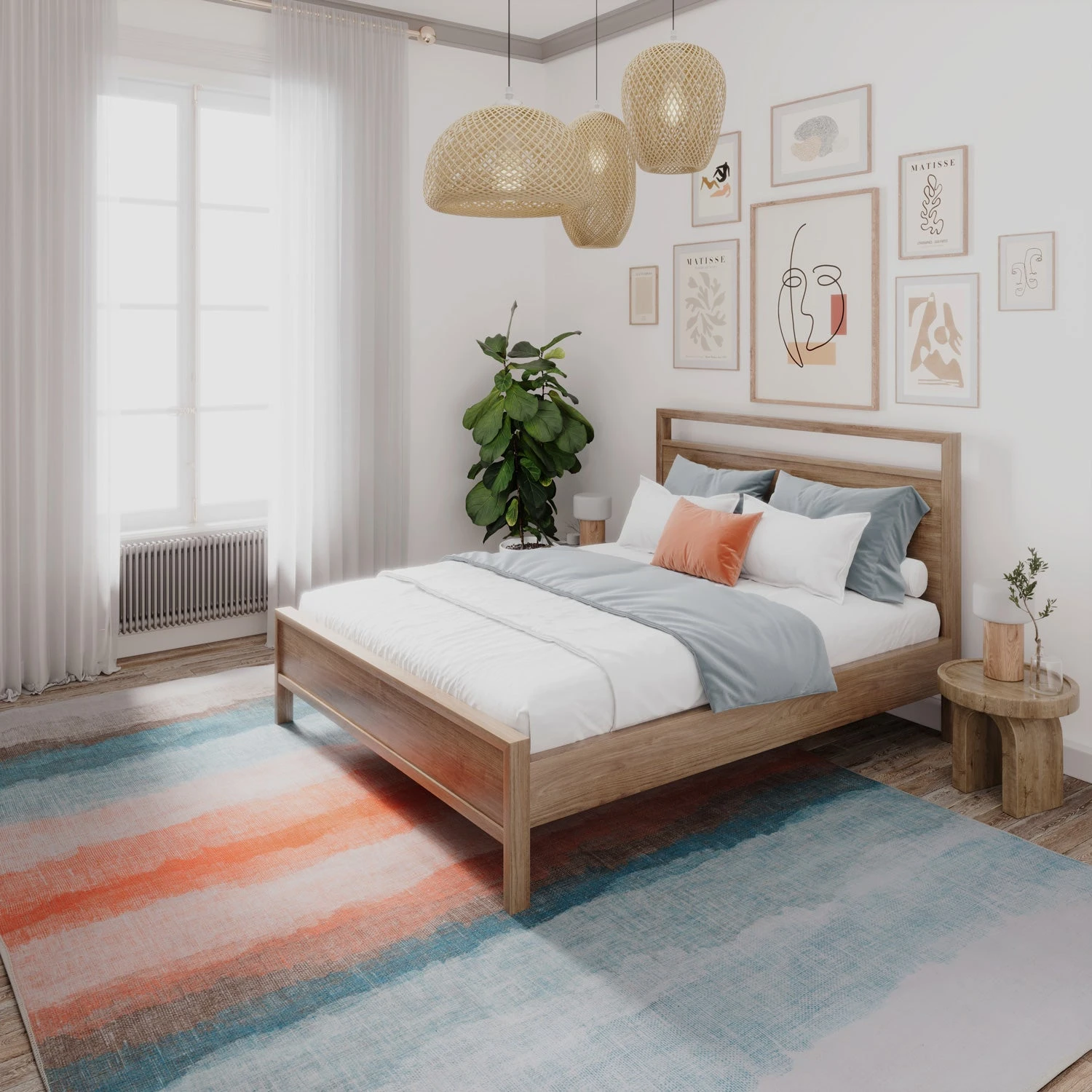 Soft Washable Multicolour Abstract Rug - Solene 8 Soft Washable Multicolour Abstract Rug - Solene - Image 8