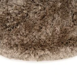 Plush Silver Grey Shaggy Circle Rug -Carpet Discount Store zia pewter circle 04107 copy